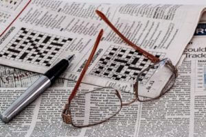 Newspaper crossword puzzles