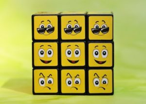 Emoticon and emoji Rubix cube