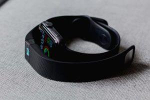 Fitbit and Apple Watch fitness trackers