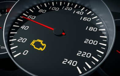 Check Engine light on speedometer