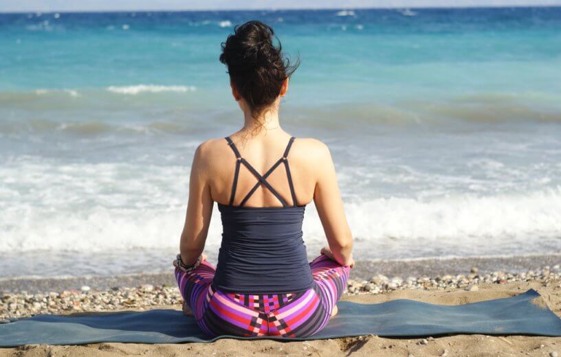 Woman practicing mindfulness meditation