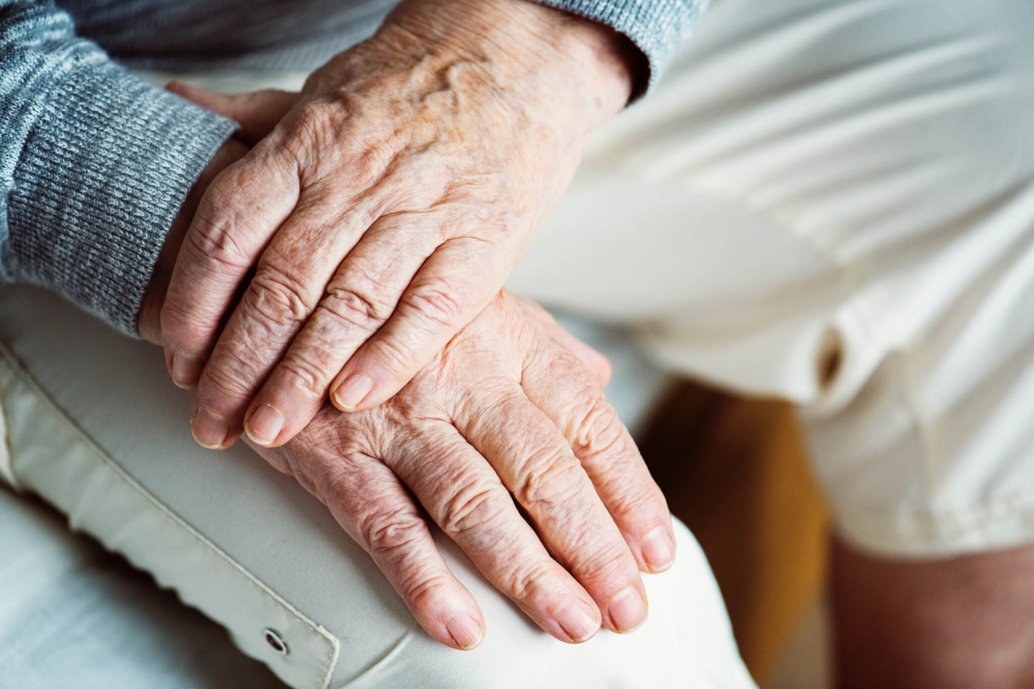 Elderly, elderly hands