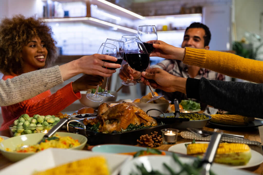 Friendsgiving Thanksgiving dinner party