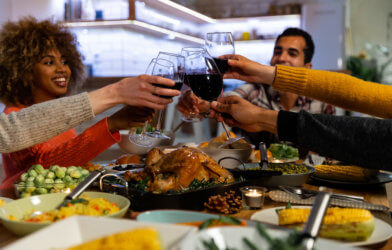 Friendsgiving Thanksgiving dinner party