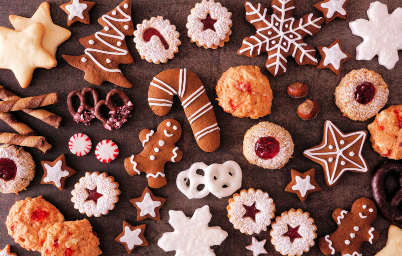 Holiday and Christmas cookies and desserts