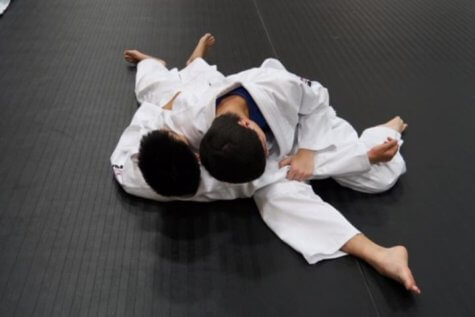 Children practicing Judo