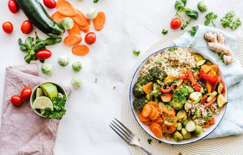 Healthy diet, vegetables, salad