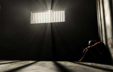 Inmate in solitary confinement