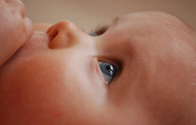 Closeup of a baby's face