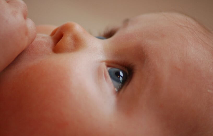 Closeup of a baby's face
