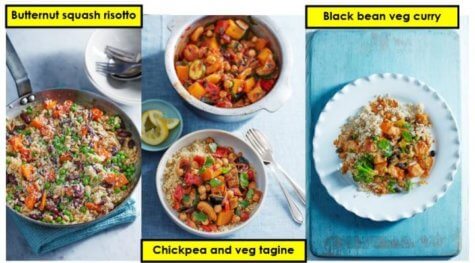 Vegetarian meals to build protein