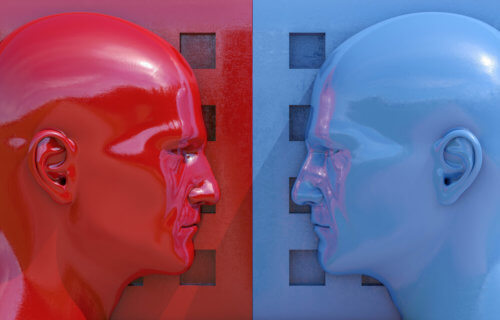 Political minds: Blue vs. Red, Democrat vs. Republican, Liberal vs. Conservative