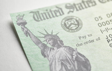 Stimulus check from United States Treasury