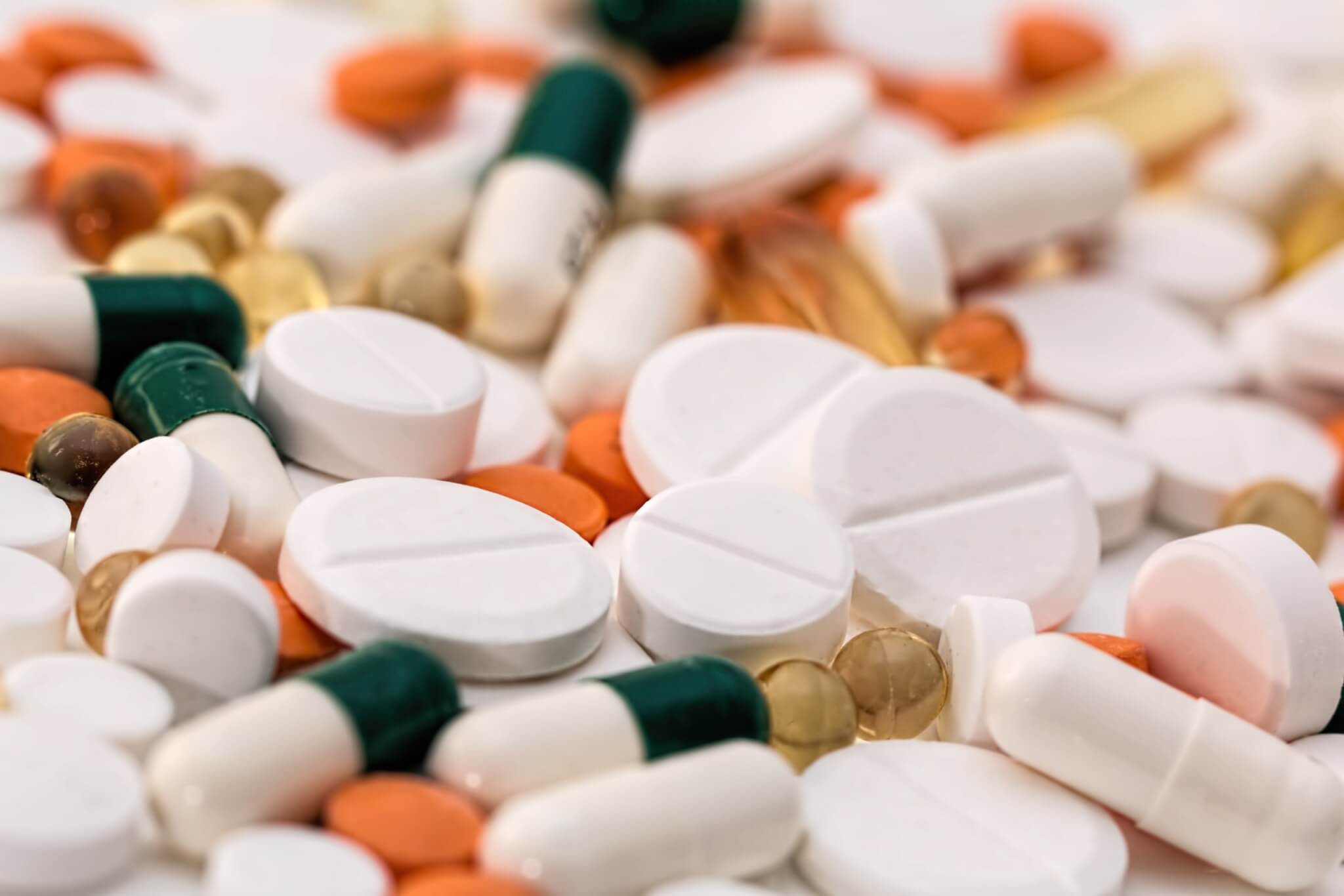 Assortment of pills, medication