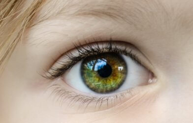 Closeup of child's eye