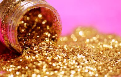 Gold glitter