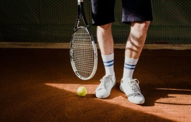 Playing Tennis Legs
