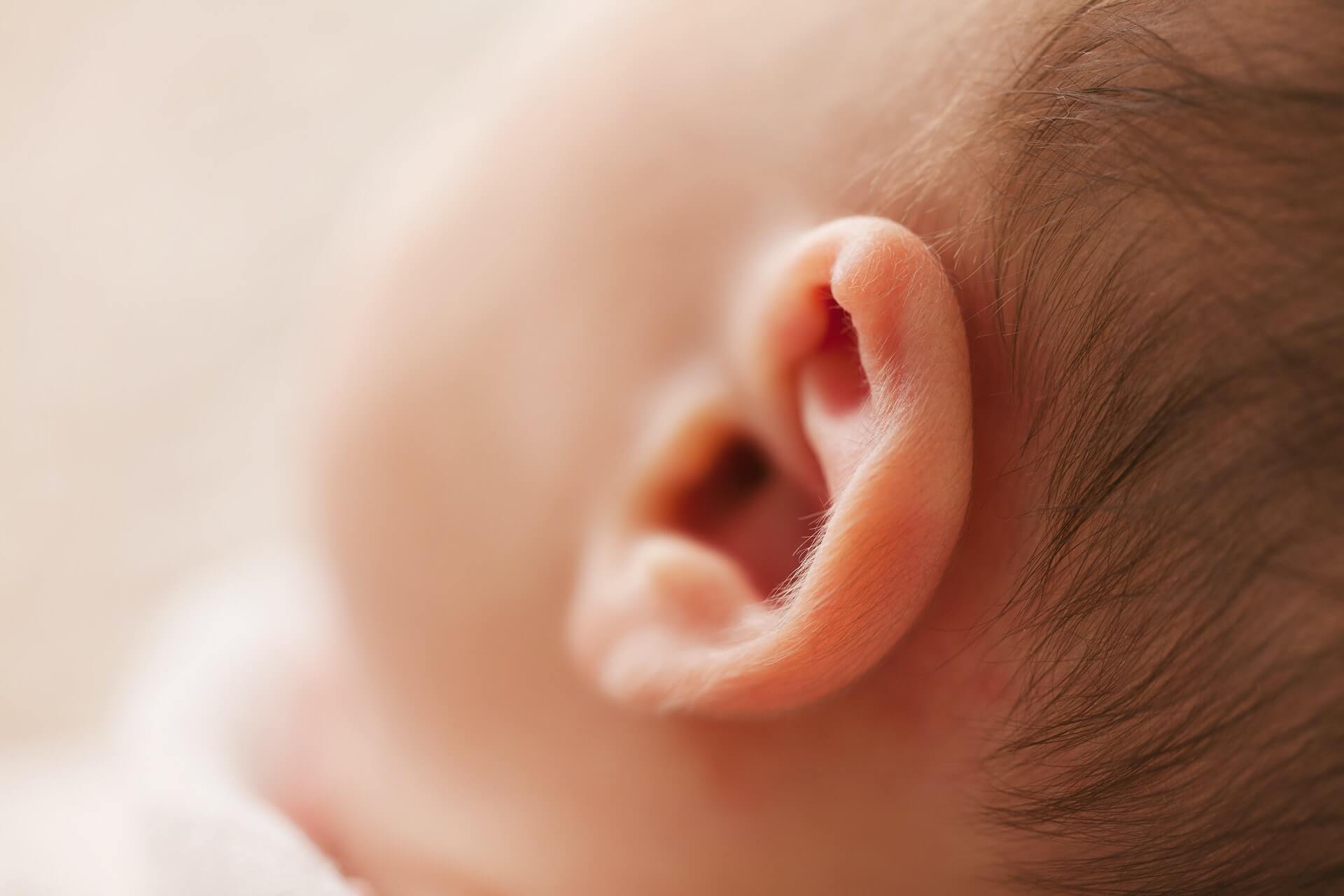 Child's ear, hearing