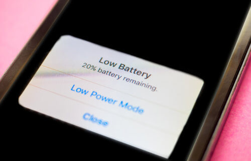 Smartphone low battery