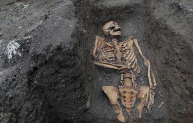 Skeletal remains of friar unearthed