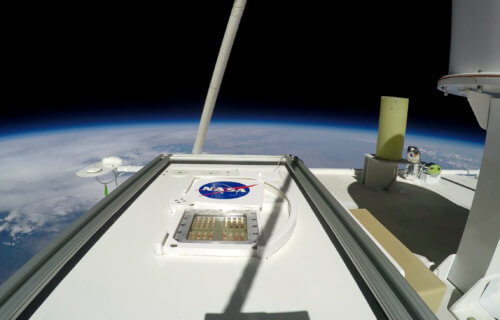 MARSBOx payload in the Earth's middle stratosphere