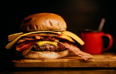 bacon burger processed meat