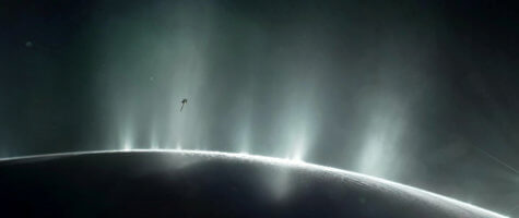 Saturn's moon Enceladus.