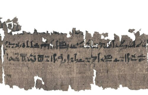 Papyrus manual for Egyptian mummification