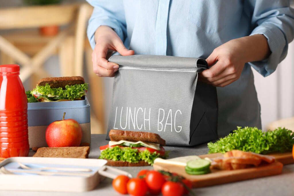 Parent packing school lunch