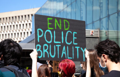 Police brutality protest