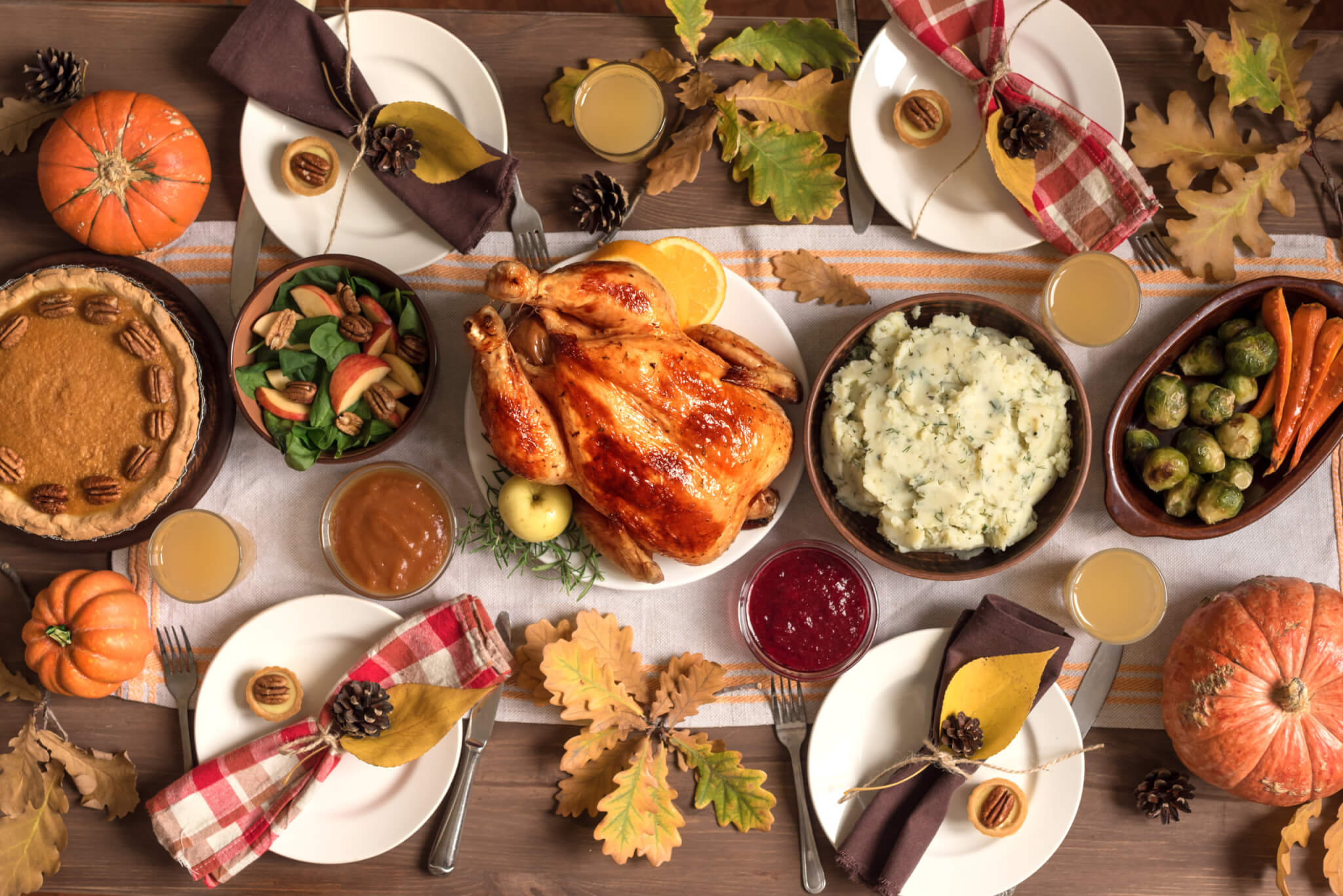 Thanksgiving Turkey Dinner with All the Side dishes photo by mizina - stock.adobe.com on Unsplash