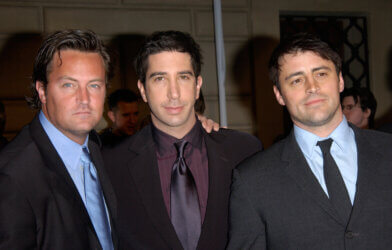Friends stars Matthew Perry, David Schwimmer, Matt Leblanc