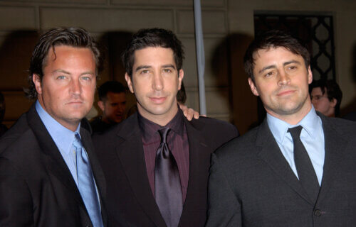 Friends stars Matthew Perry, David Schwimmer, Matt Leblanc