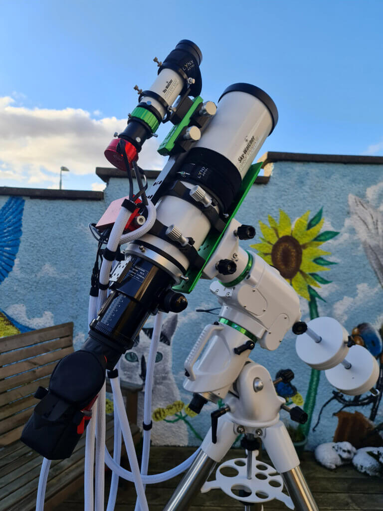Bryan Shaw's back garden telescope set-up