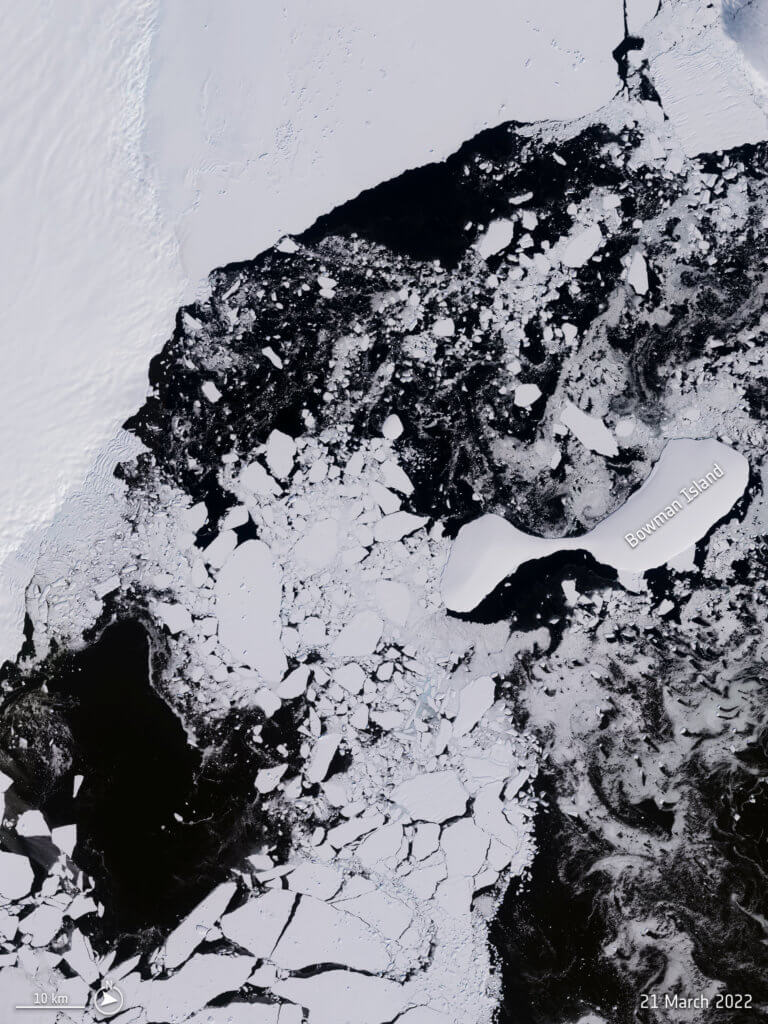 East Antarctica Ice Shelf Collapse