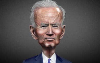 President Joe Biden caricature