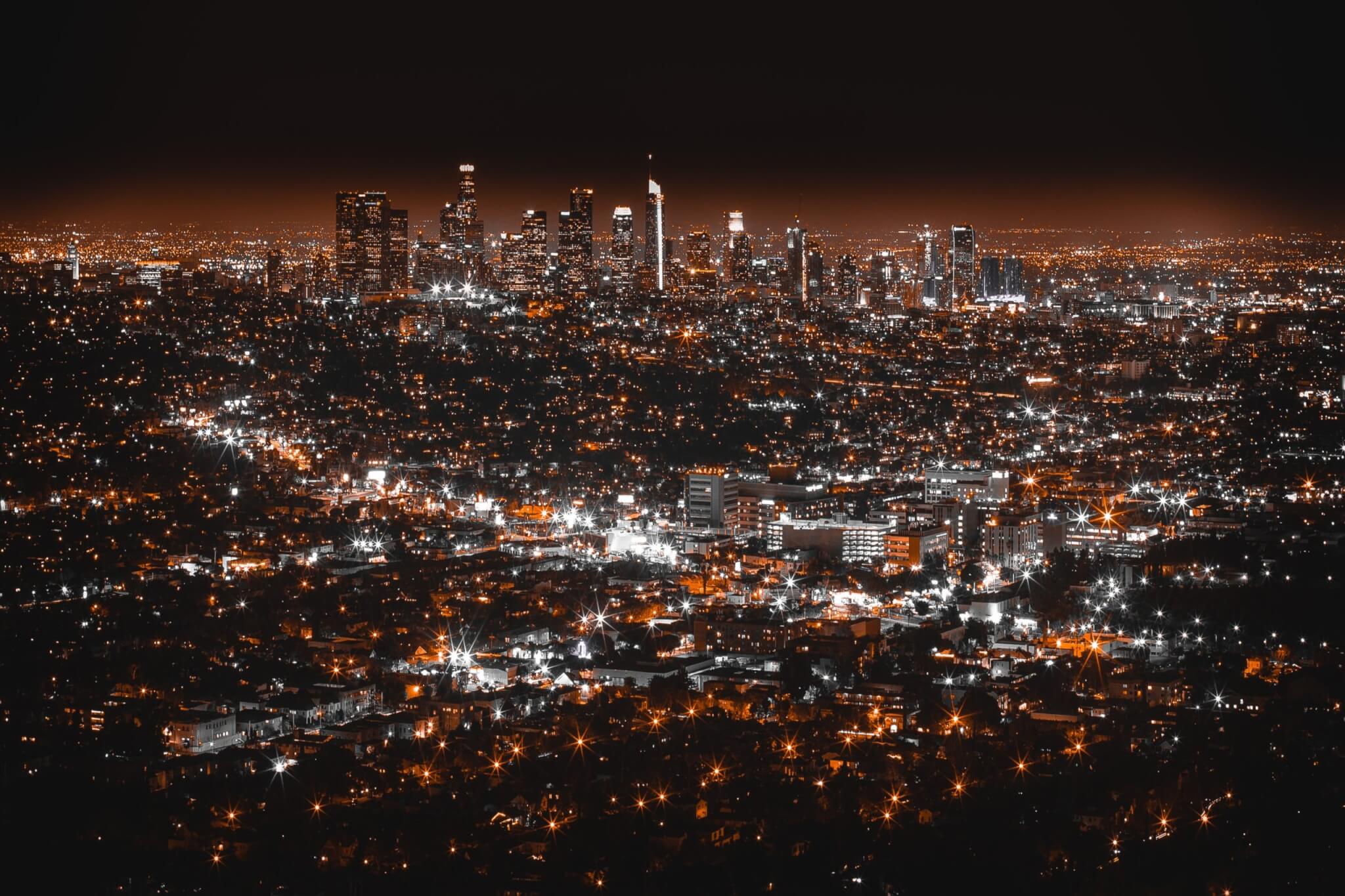 Los Angeles night skyline