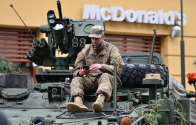 US soldier McDonald's
