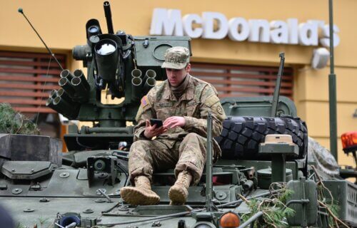 US soldier McDonald's