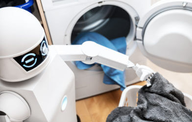 Robot doing laundry