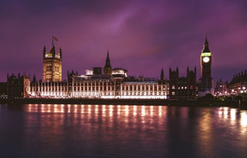 United Kingdom: Westminster, London at night