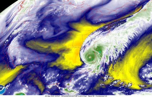 Hurricane Ian’s water vapor on Sept. 28, 2022