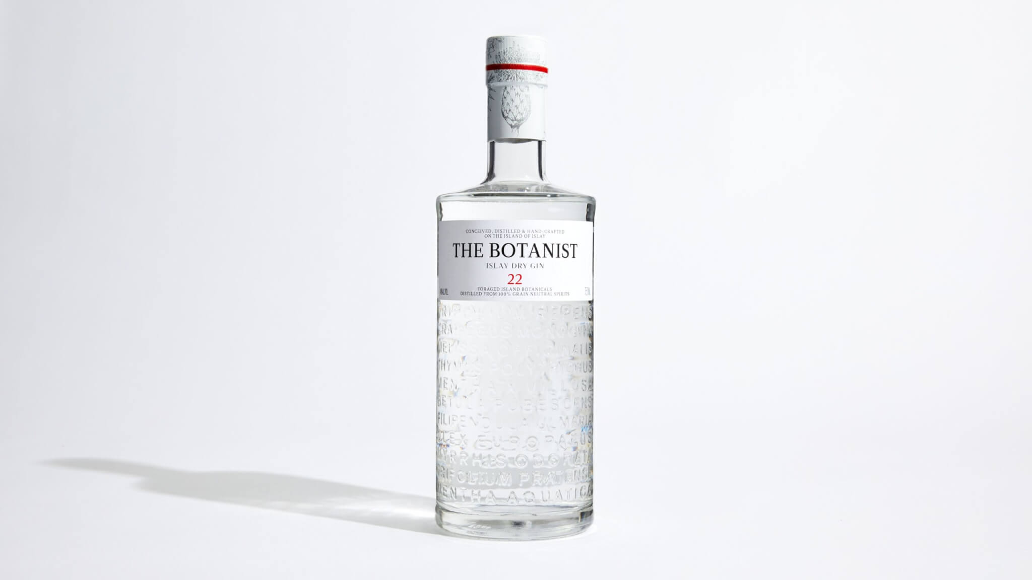 clear glass bottle of gin