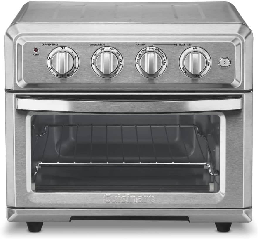 silver toaster oven and air fryer