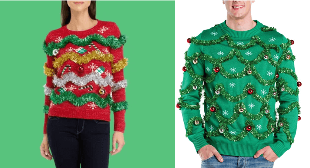 Ugly Christmas Sweater Tinsel