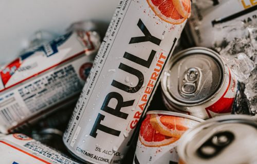 Truly Hard Seltzer cans