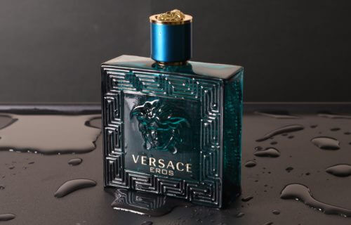 Versace Eros men's cologne bottle