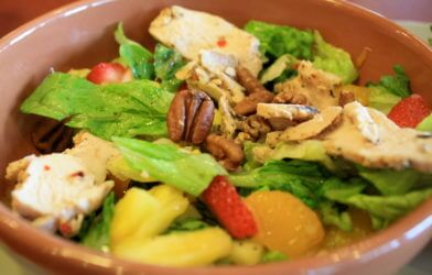Panera's Strawberry Poppyseed Salad made the list of best fast-food salad options.