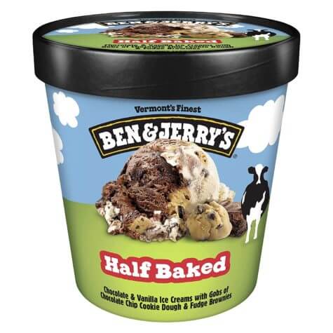 Ben & Jerry's Half Baked Chocolate and Vanilla Ice Cream