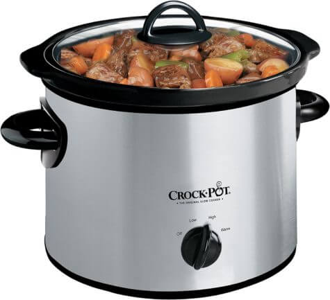 Crock-Pot 3-Quart Round Manual Slow Cooker,